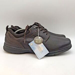 Dr. Scholl's Ames Derby Men's 13M Brown Leather Lace Up Work Casual Comfort Shoe